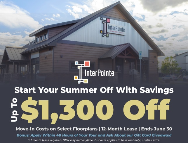 Specials info for InterPointe Apartments