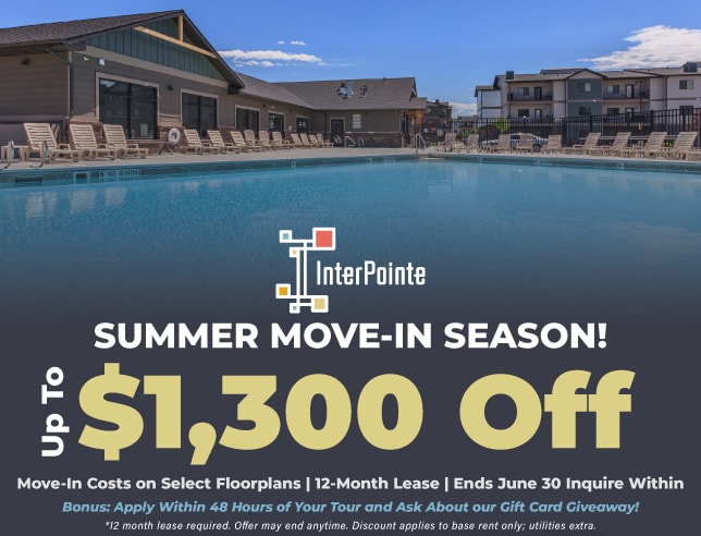 Specials info for InterPointe Apartments