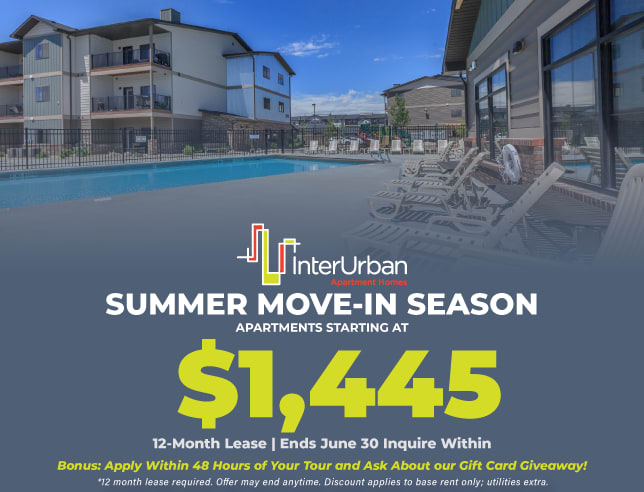 Specials info for InterUrban Apartments