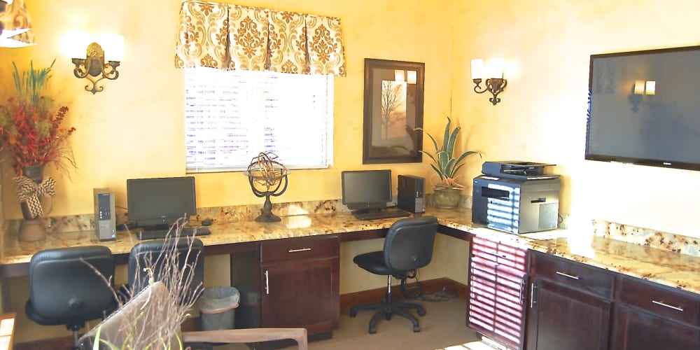 Business center at Park at Coulter in Amarillo, Texas