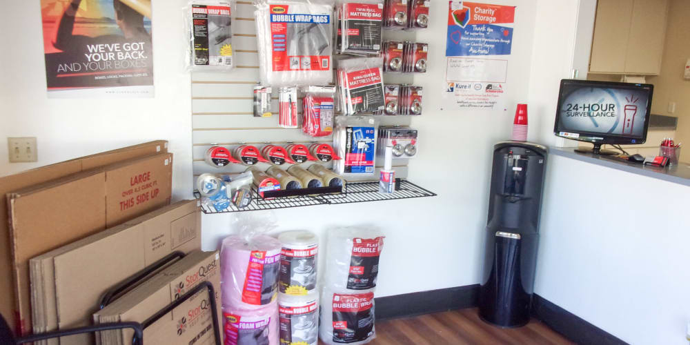 Packing supplies available at StorQuest Self Storage in Los Banos, California