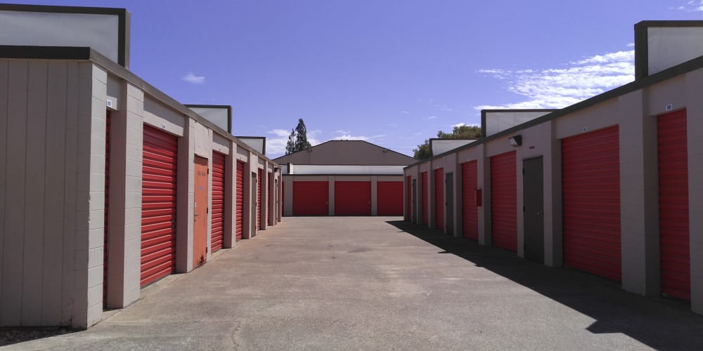 Outdoor units at StorQuest Express Self Service Storage in Sacramento, California