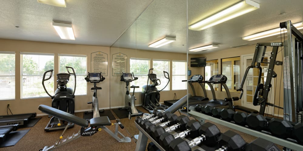 Fitness center for residents at The Patriot Apartments in El Paso, Texas
