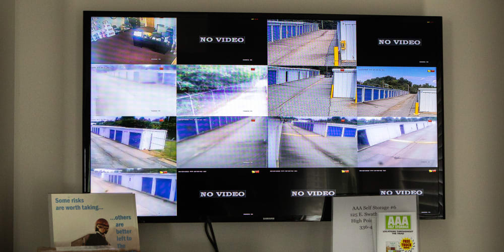 digital surveillance at AAA Self Storage at E Swathmore Ave in High Point, North Carolina