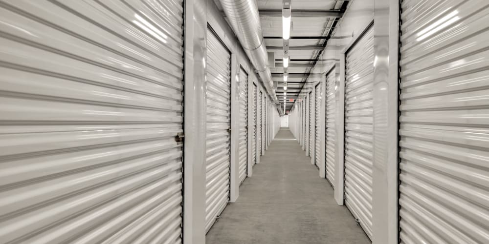 Indoor climate controlled units at StorQuest Self Storage in Cerritos, California