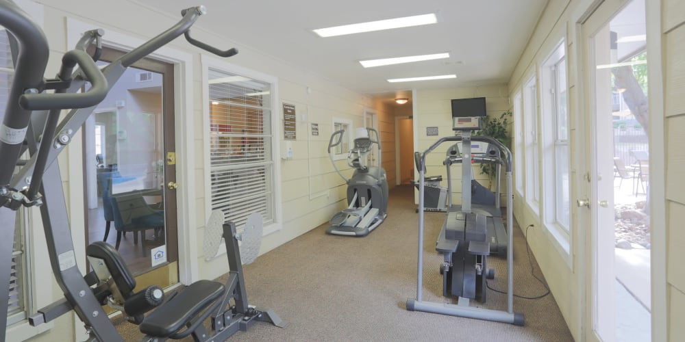 Fitness center for residents at Mountain Village in El Paso, Texas