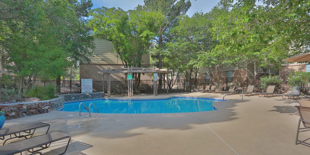 The pool at Mountain Village in El Paso, Texas