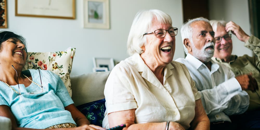 Residents laughing at The Springs Living in McMinnville, Oregon