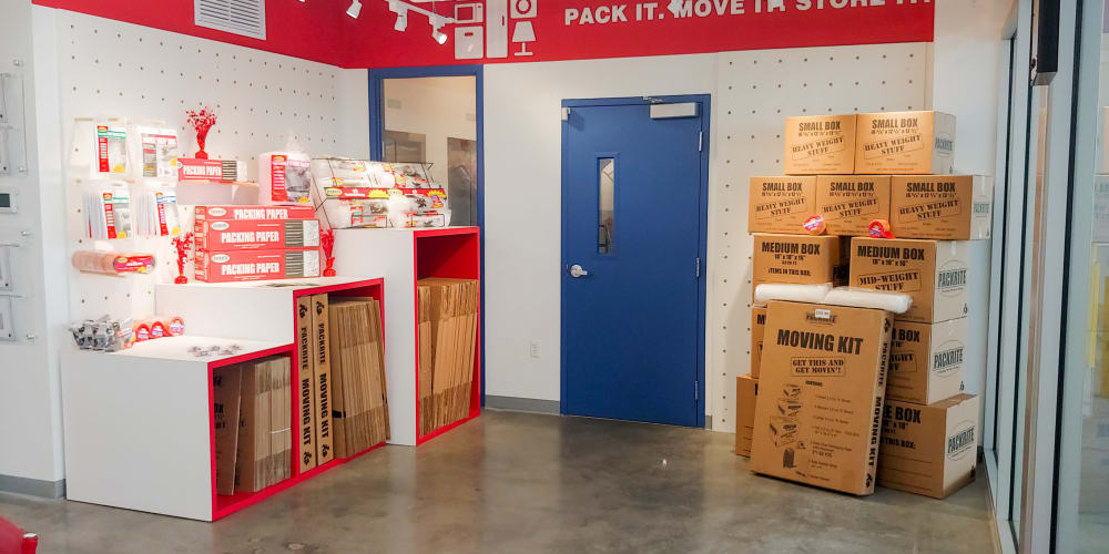 Packing supplies available at StorQuest Self Storage in Miami, Florida