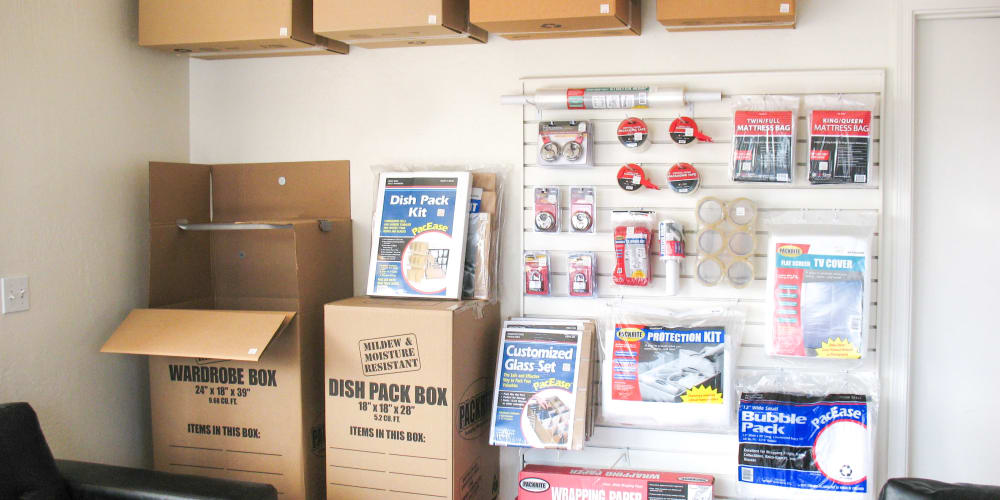 Packing supplies available at StorQuest Self Storage in Apache Junction, Arizona