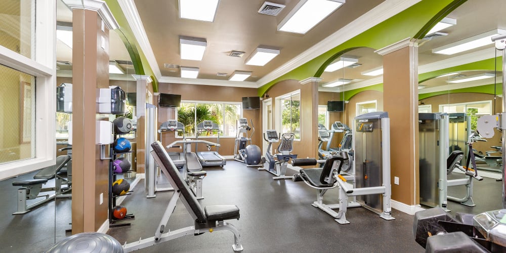 Fitness center at Ibis Reserve Apartments in West Palm Beach, Florida