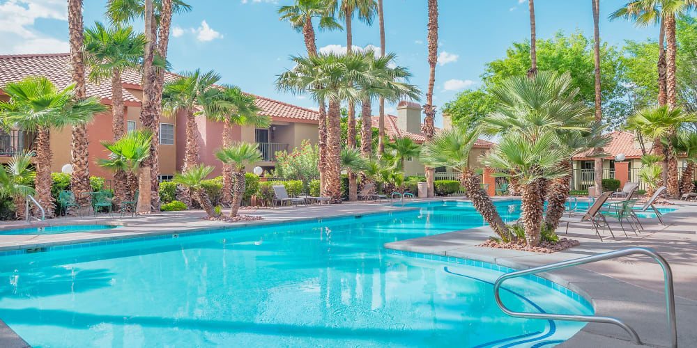 Sparkling pool at Invitational Apartments in Henderson, Nevada