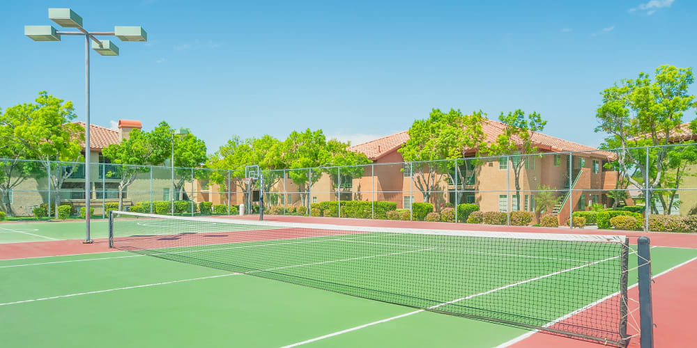 Tennis court at Mariposa Flats in Henderson, Nevada