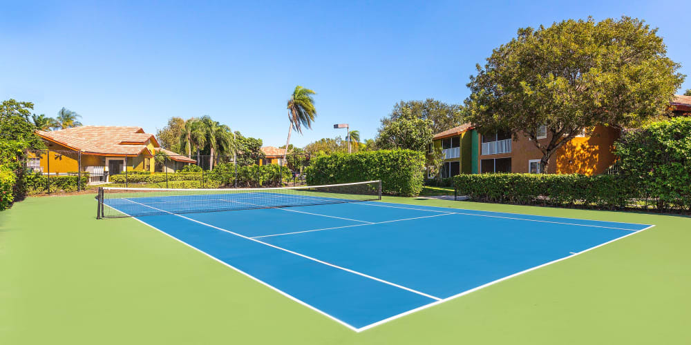 Tennis courts at Whalers Cove Apartments in Boynton Beach, Florida