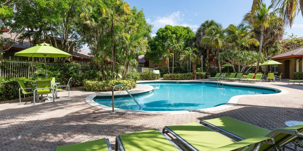 Sparkling pool at Villas of Juno Apartments in Juno Beach, Florida