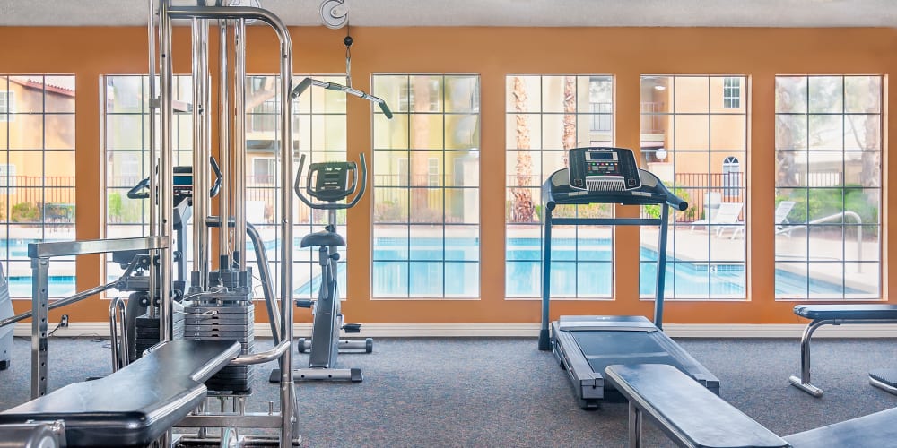 Fitness center at Hidden Cove Apartments in Las Vegas, Nevada