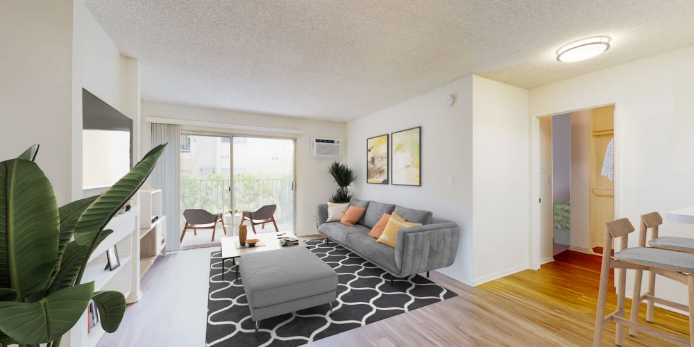 View a virtual tour of our 1 bedroom apartment homes at Village Pointe in Northridge, California