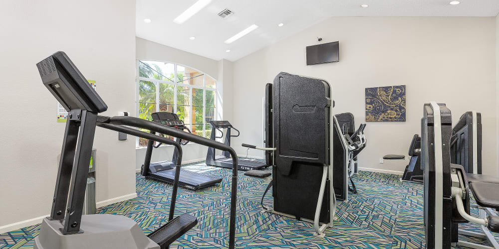 Fitness center at Whalers Cove Apartments in Boynton Beach, Florida
