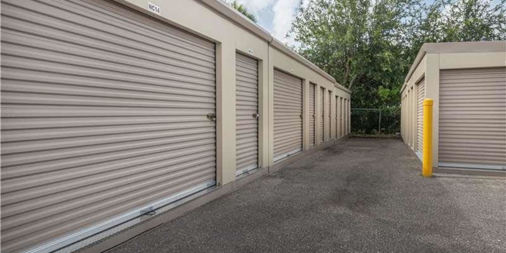 Outdoor storage units available at Devon Self Storage in Port St. Lucie, Florida
