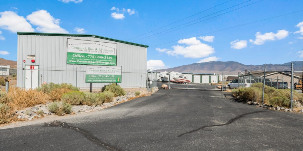 outside view at Comstock Boat and RV Storage in Mound House, Nevada