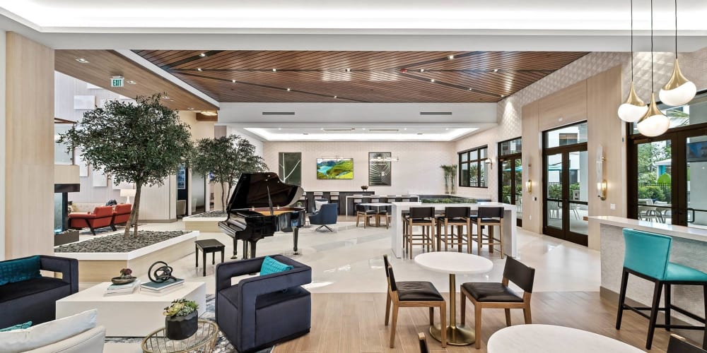 Beautiful clubhouse at The Residences at Monterra Commons in Cooper City, Florida