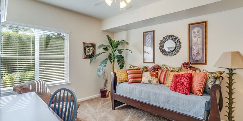 Model bedroom at Bella Rose in Antioch, California