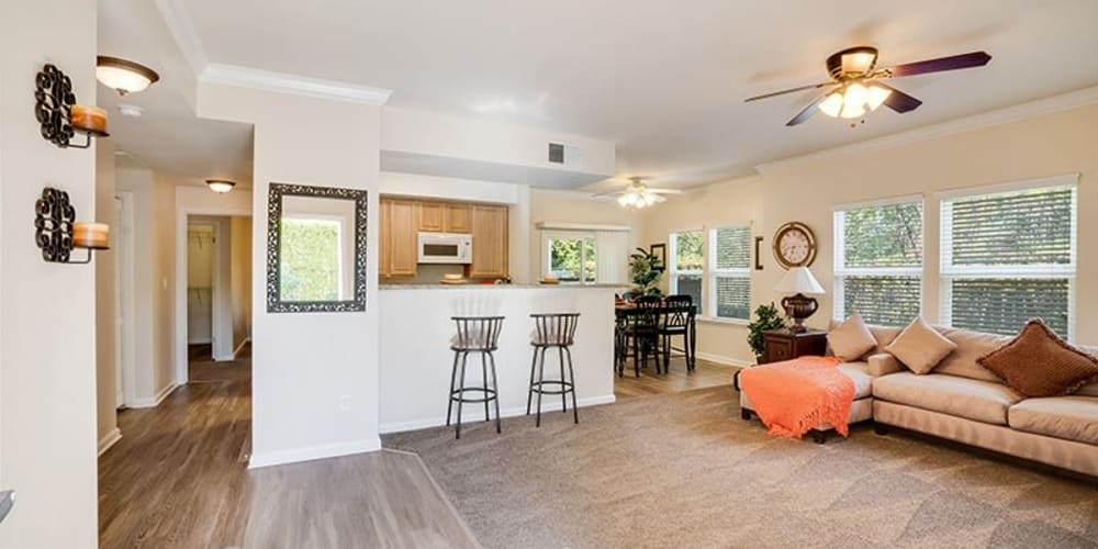 Open floor plan at Bella Rose in Antioch, California