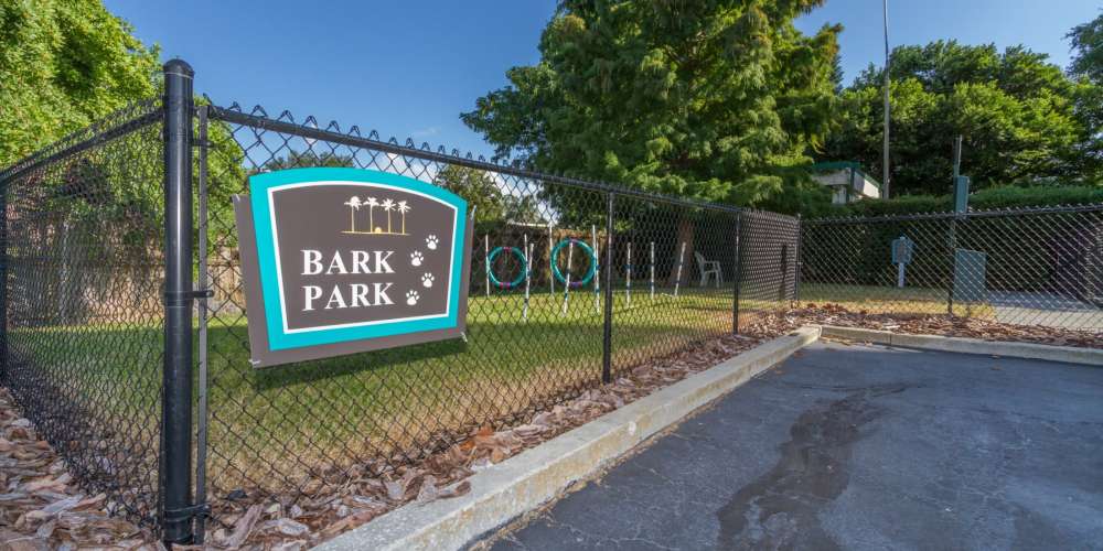 Fenced Bark Park at Bay Pointe Tower in South Pasadena, Florida