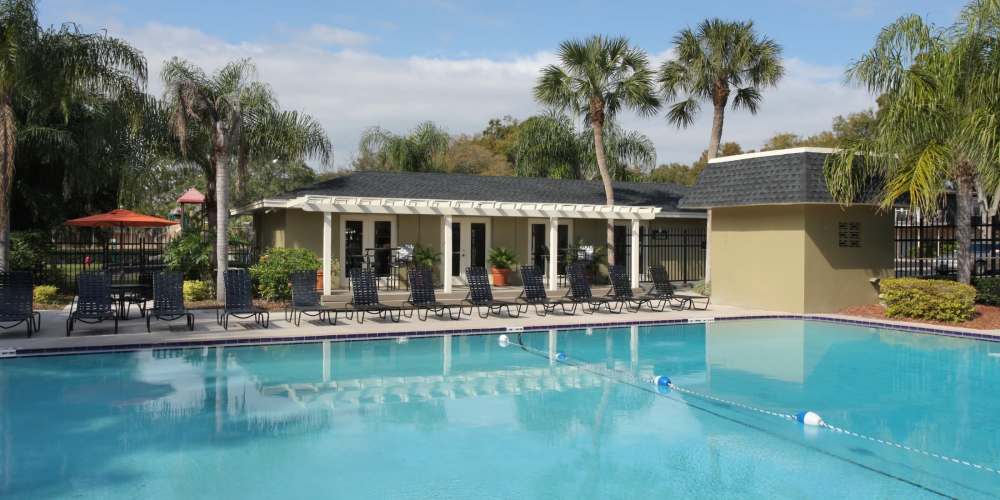 Luxury inground pool at Briarcrest at Winter Haven in Winter Haven, Florida