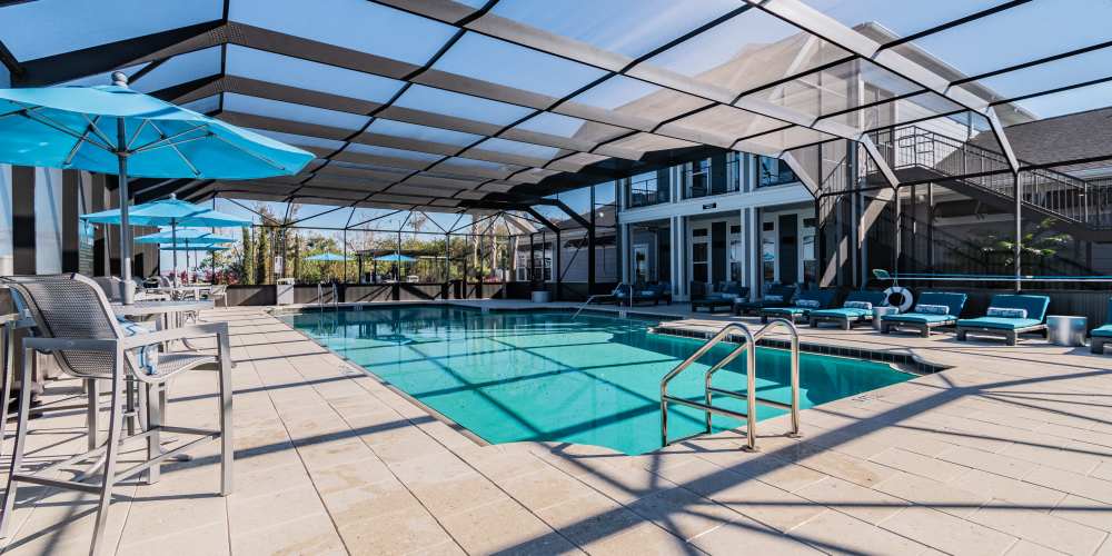 Luxury indoor pool at Vue on Lake Monroe in Sanford, Florida