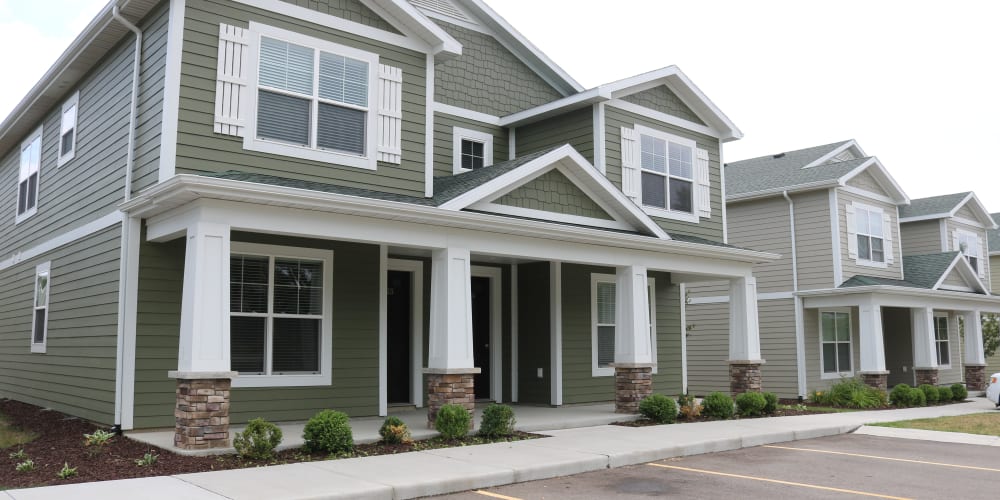 Exterior of home at The Quarters at East Lansing Cottages in East Lansing, Michigan