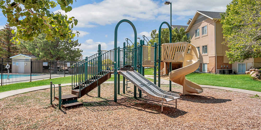 Playground at Mayflower Harbor at Pilgrims Landing in Lehi, Utah