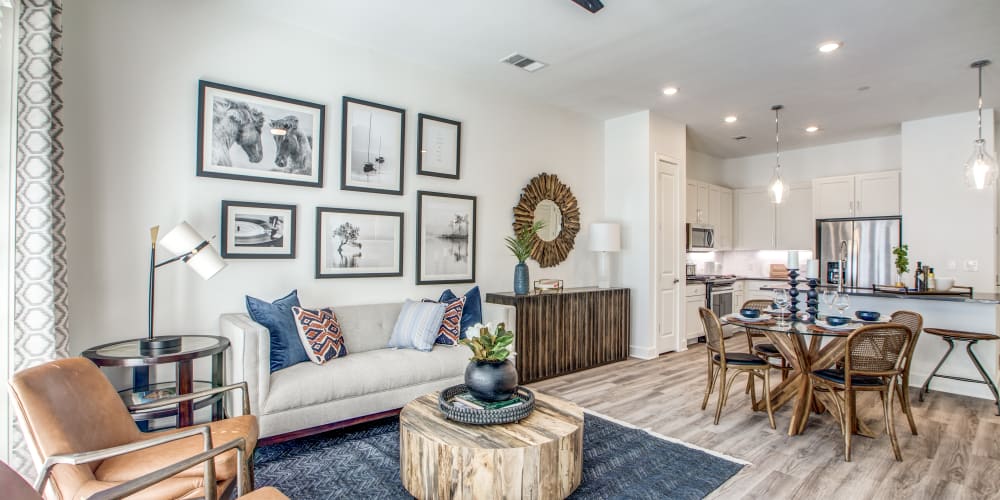 Living room at 255 Assay in Houston, Texas