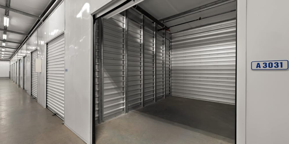 Indoor climate controlled units at StorQuest Self Storage in San Diego, California