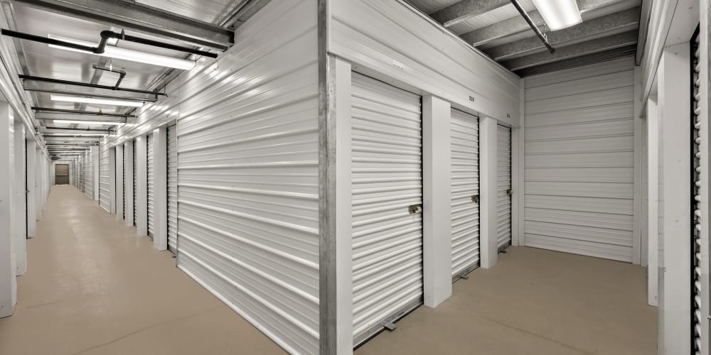 Indoor self storage units at StorQuest Express Self Service Storage in Tahoe Vista, California