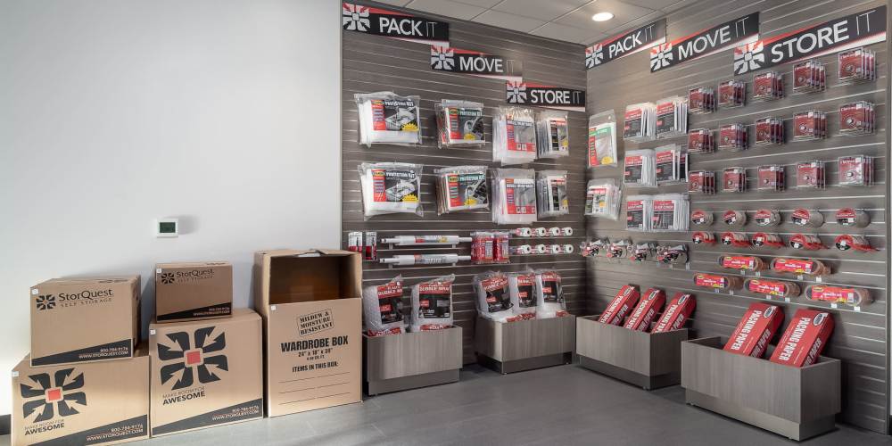 Packing supplies available at StorQuest Self Storage in Stockton, California