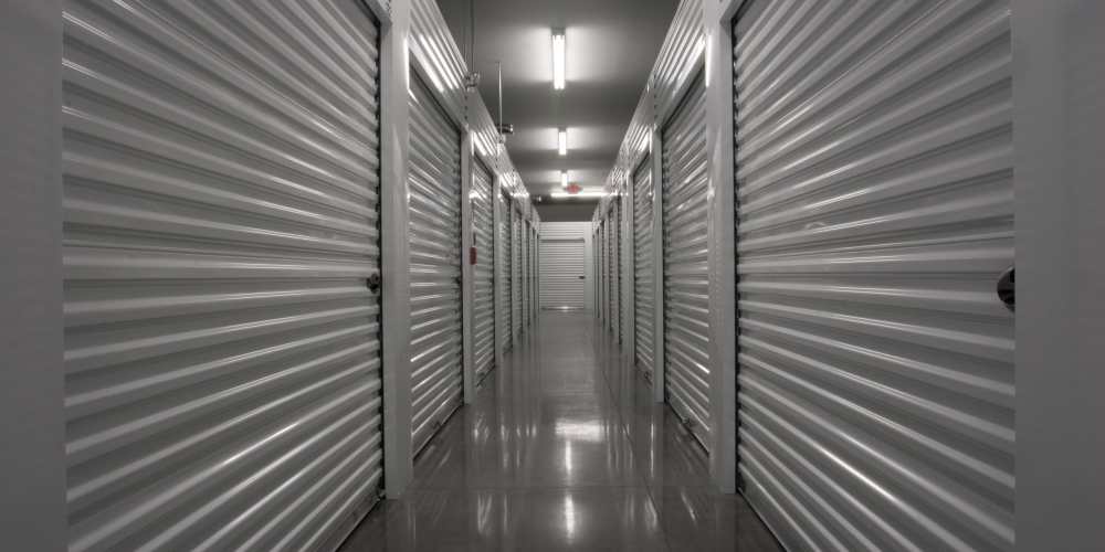 Interior storage units Hometown Self Storage in Battle Ground, Washington