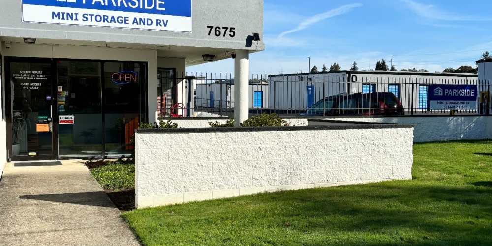 Office entrance at Parkside Mini Storage and RV in Beaverton, Oregon