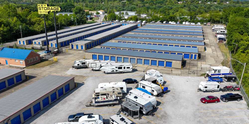 RV and boat storage at Key Storage in Wilder, Kentucky