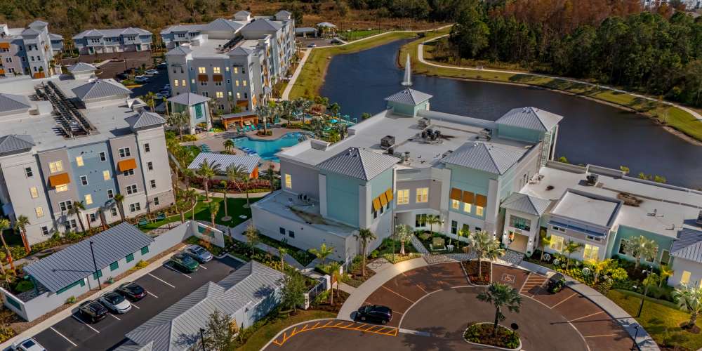 Pool view at  Mallory Square in Orlando, Florida