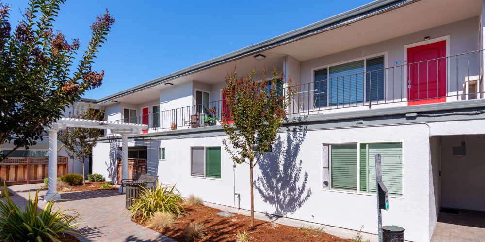 Second floor view from one of our balconies at Marina Haven Apartments in San Leandro, California