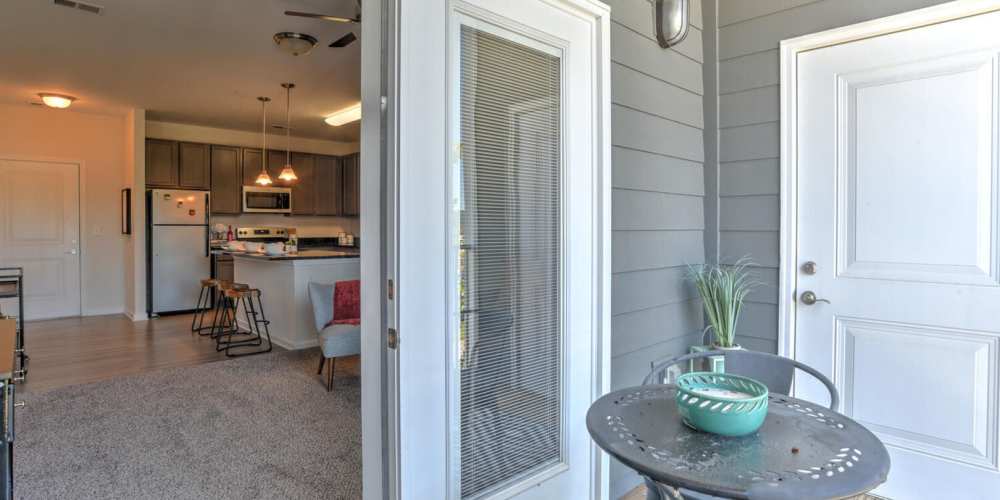 Private balcony at 10 Newbridge in Asheville, North Carolina