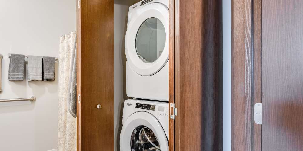 Washer/Dryer connections available at Pike Ridge in Kenosha, Wisconsin