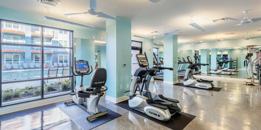 Fitness studio at Vistas At 707 in Charlotte, North Carolina