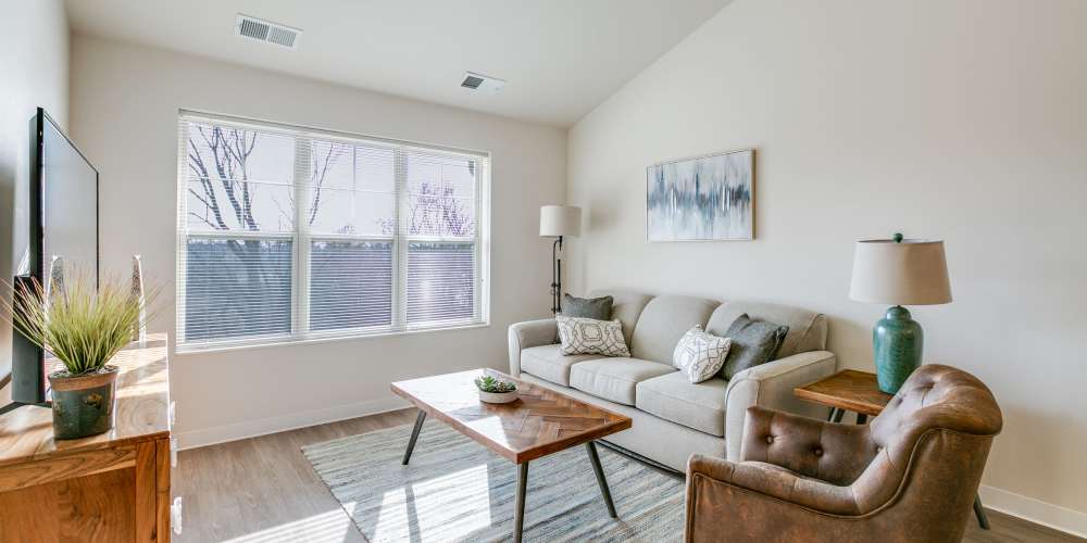 Living room at Whitetail Ridge in Salem, Wisconsin