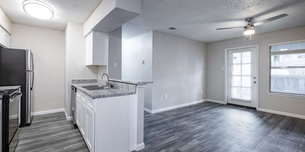 A home's kitchen at Villas de Toscana in San Antonio, Texas