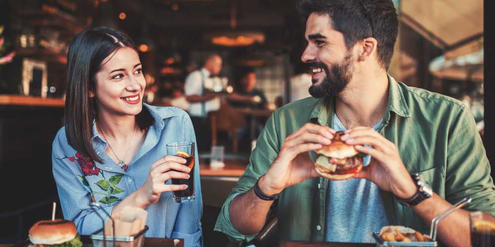 Resident couple in restaurant near Rosewood at Clemson in Central, South Carolina