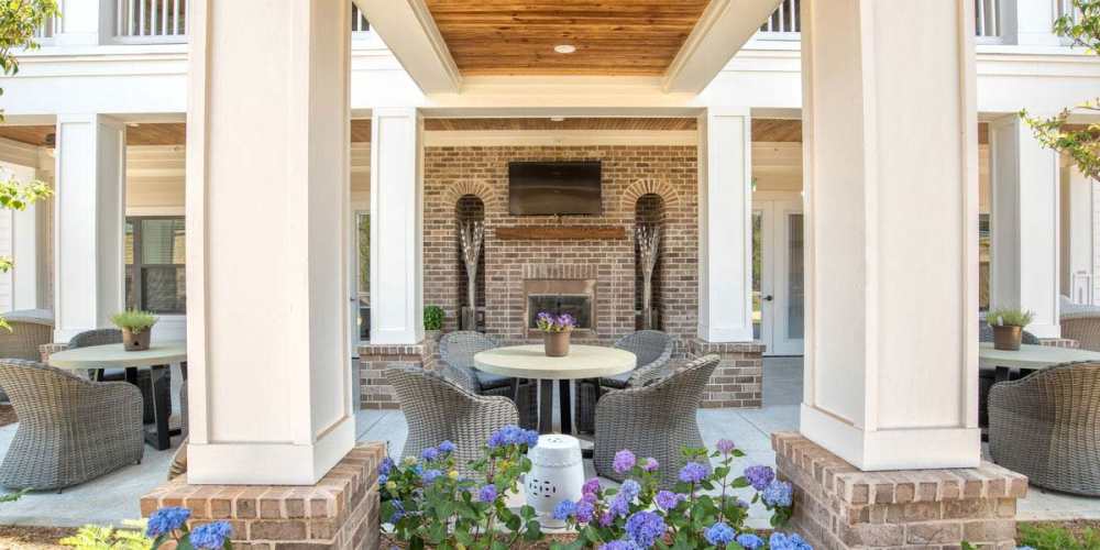 Seating area at The Barclay at Clemson in Clemson, South Carolina