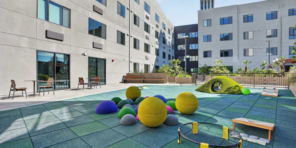 Courtyard at The Millton in Redwood City, California