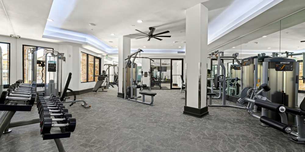 Gym room at Circa at Fishhawk Ranch in Lithia, Florida